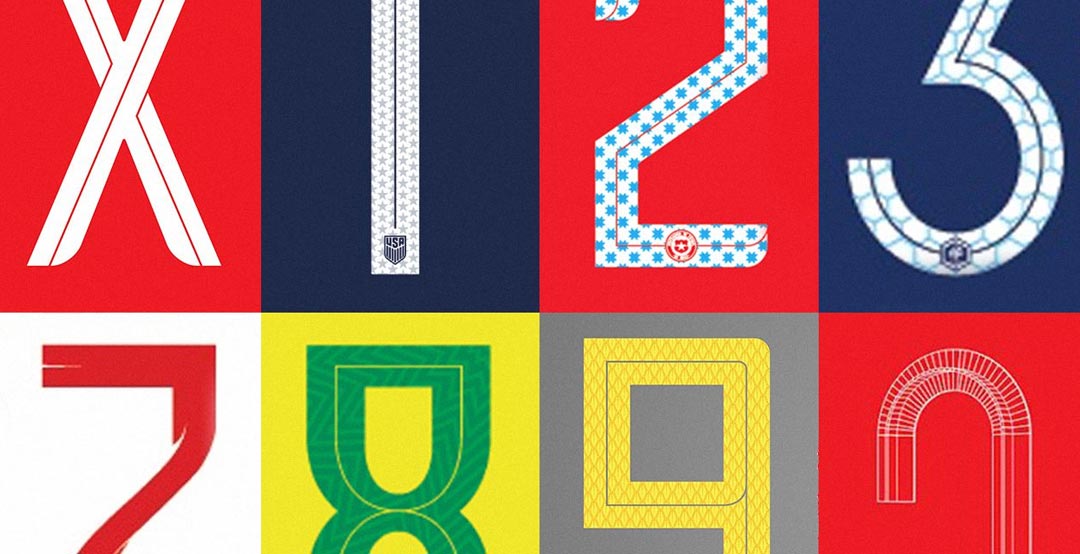 Detail | ALL Unique Nike 2018 World Cup Kit Fonts - Footy Headlines