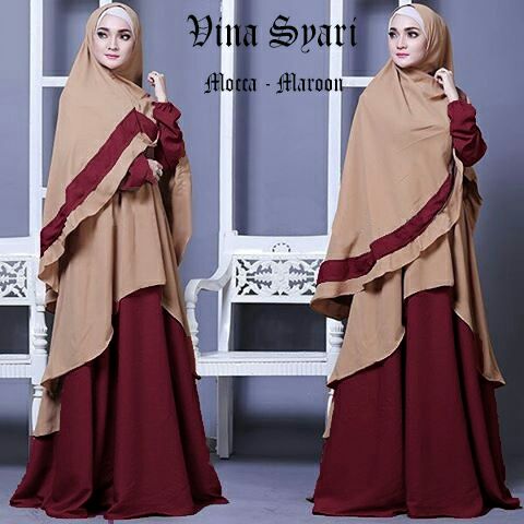 Pengalaman Hikmah Hidup Gamis Syari Motif Layer Depan Vina Warna Mocca Maroon Diskon 10 Co Buat Bunda Ukhti Yg Menyukai
