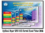 Aplikasi Rapor Sma K13 Format Excel Tahun 2018