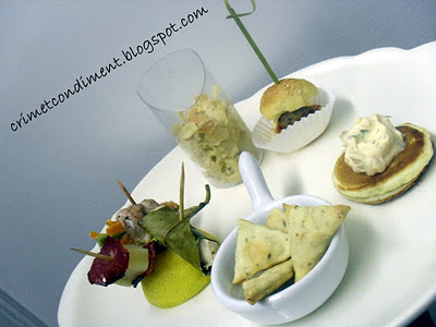 crimetcondiment: Assiette d'amuse-bouche gourmands