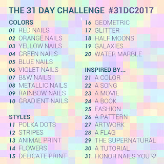 The 31 Day Nail Art Challenge 2017 ~ More Nail Polish