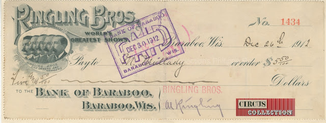 chèque de la banque of Baraboo