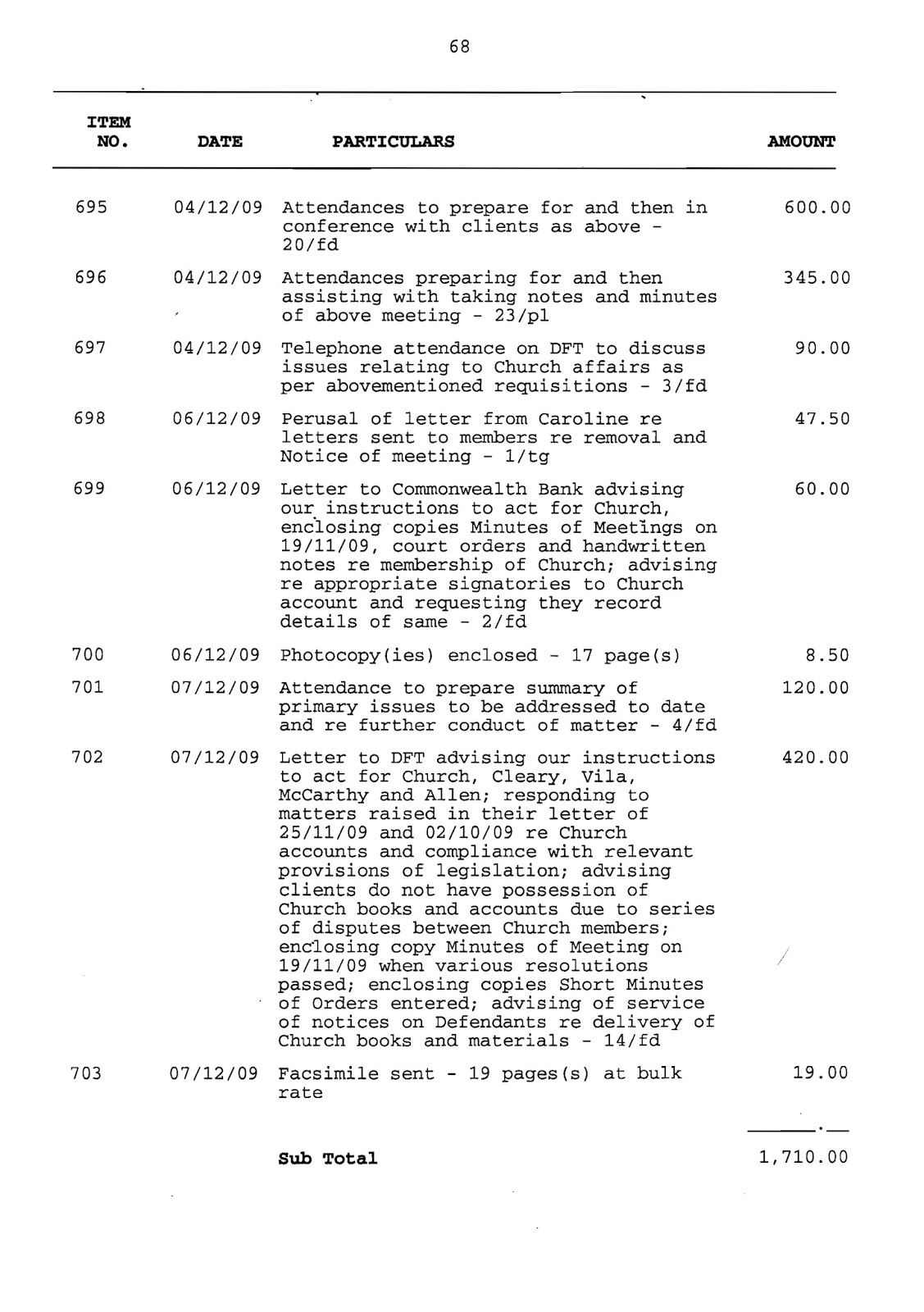 Filed Application for Assessment of Solicitor/Client Costs Filed Application for Assessment of Solicitor/Client Costs