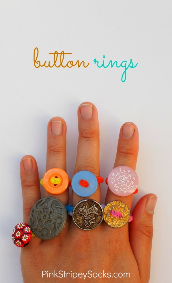 easy button ring craft for kids