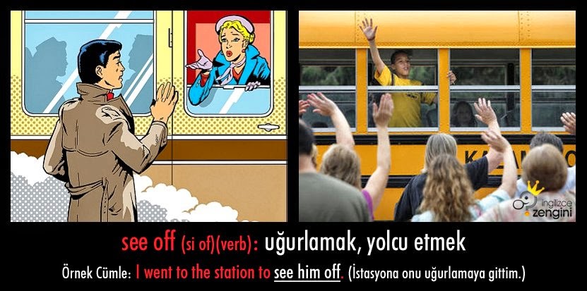 обстоятельство цели в английском языке. To see somebody off. See off. See off meaning. предложения с take off.