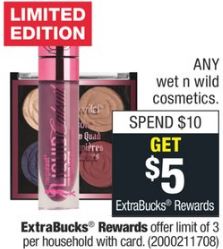 Wet n Wild Cosmetics cvs couponers deals