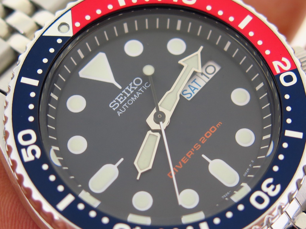 Sold watch. Seiko skx009. Наручные часы Pepsi коллекция 1990-ых. Yellow Diver watch. SKX 1992.