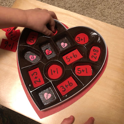 A quick and easy math game for Valentine's Day- includes free worksheet
