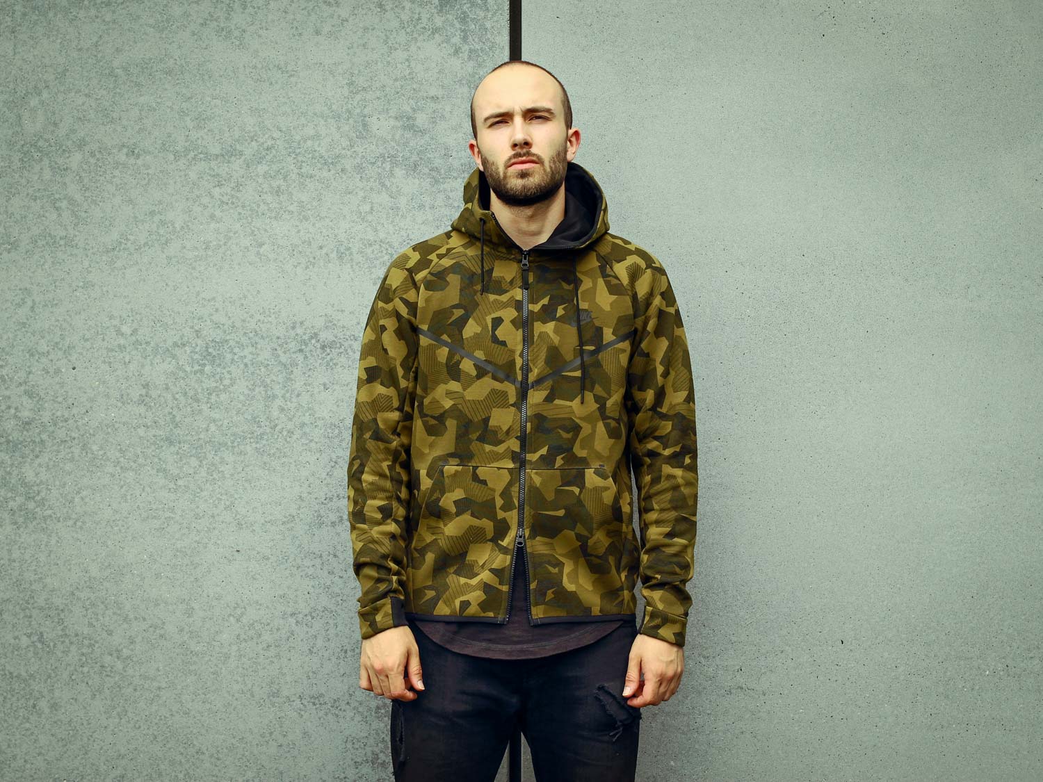 SOLEKITCHEN Nike Tech Fleece Windrunner Olive Flak