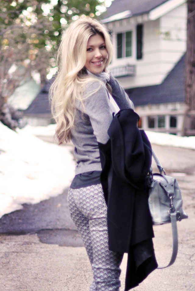 winter style, black and gray, scrunch socks and high tops