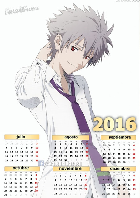 calendario 2016 anime evangelion