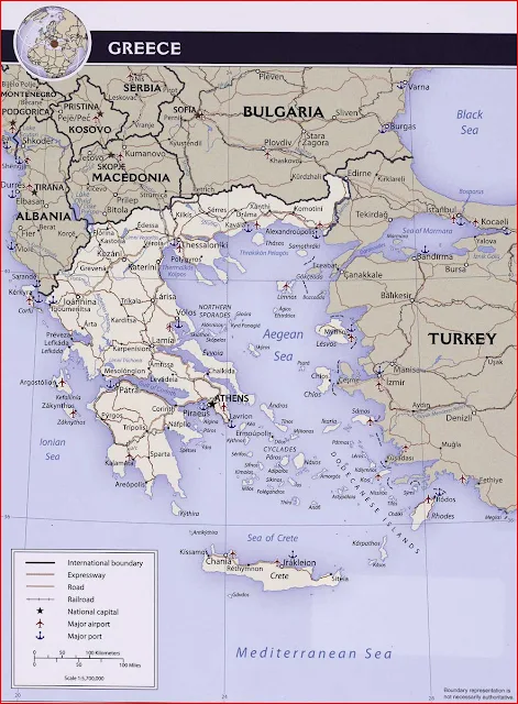 image: Greece Political Map