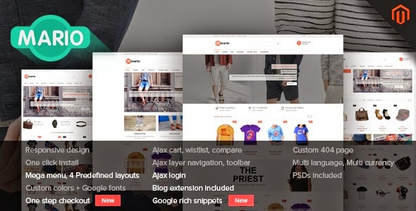 Mario - Responsive Magento Theme Free Responsive Magento Theme