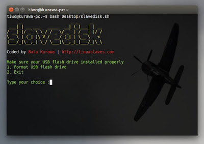 Slavedisk For Formating USB Flash Drive on Linux