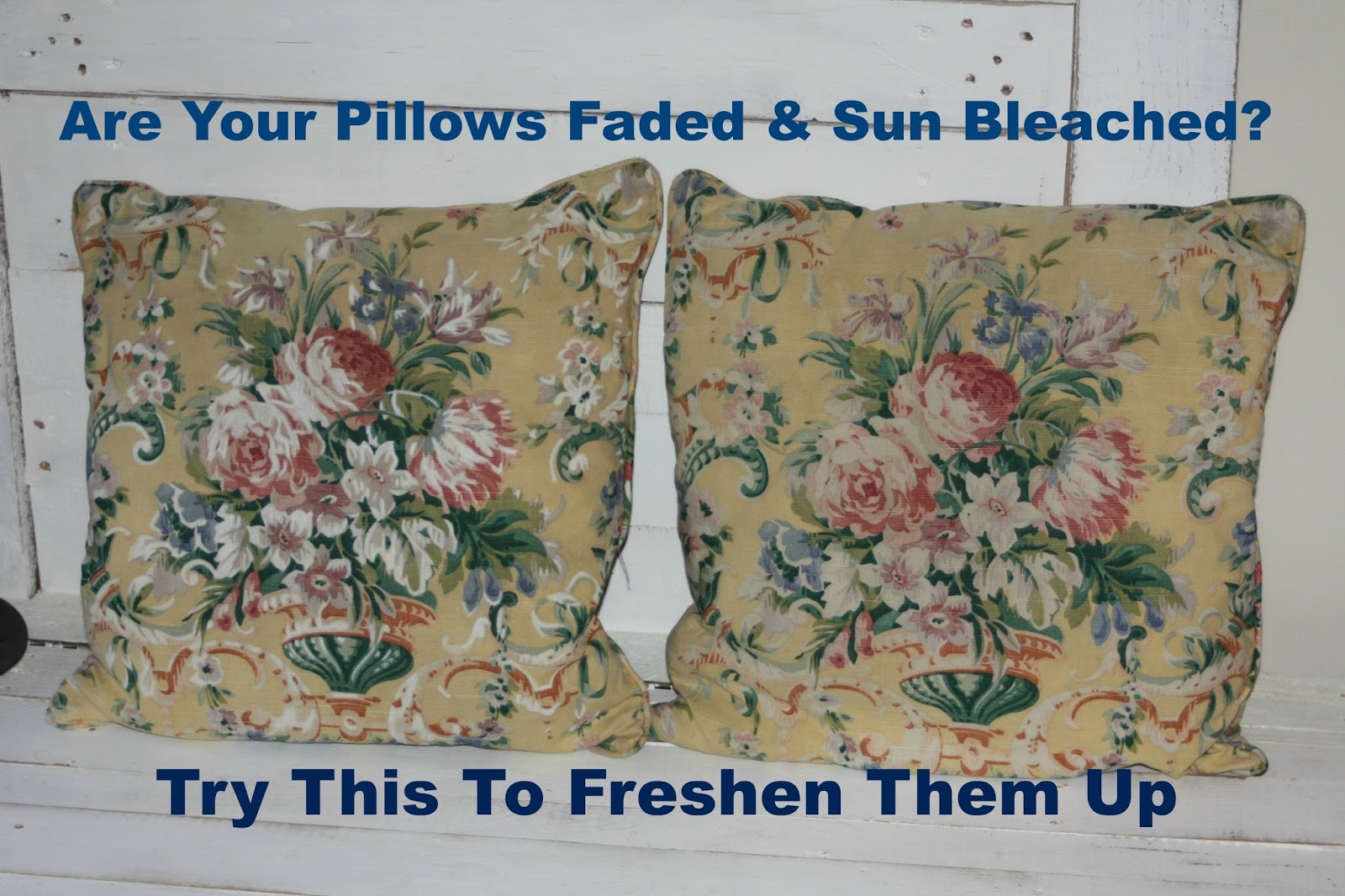 East Coast Styler Brighten up your Sun Bleached and Faded Pillows