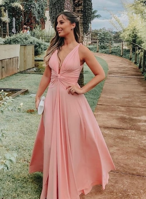 vestido rose madrinha comprar