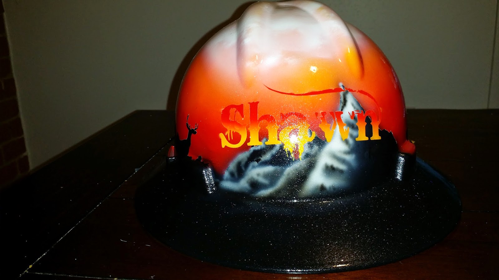 Zimmer DesignZ Custom Paint Hard hats finished Thursday.custom hard hat