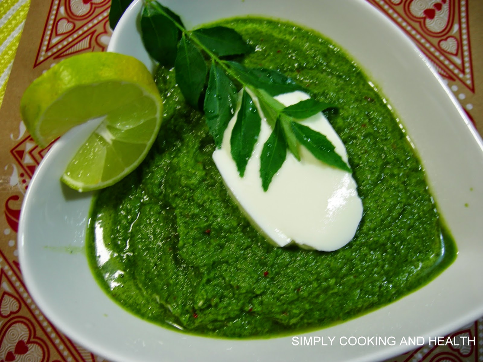 Simply Cooking and Health Curry leaves sauce