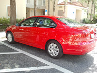our red Volkswagen Jetta