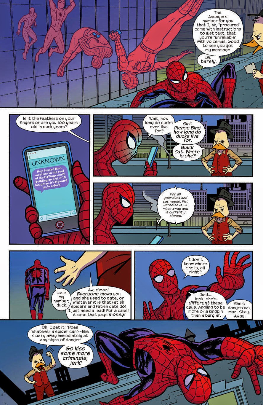 Howard the Duck gets help from the web-crawler