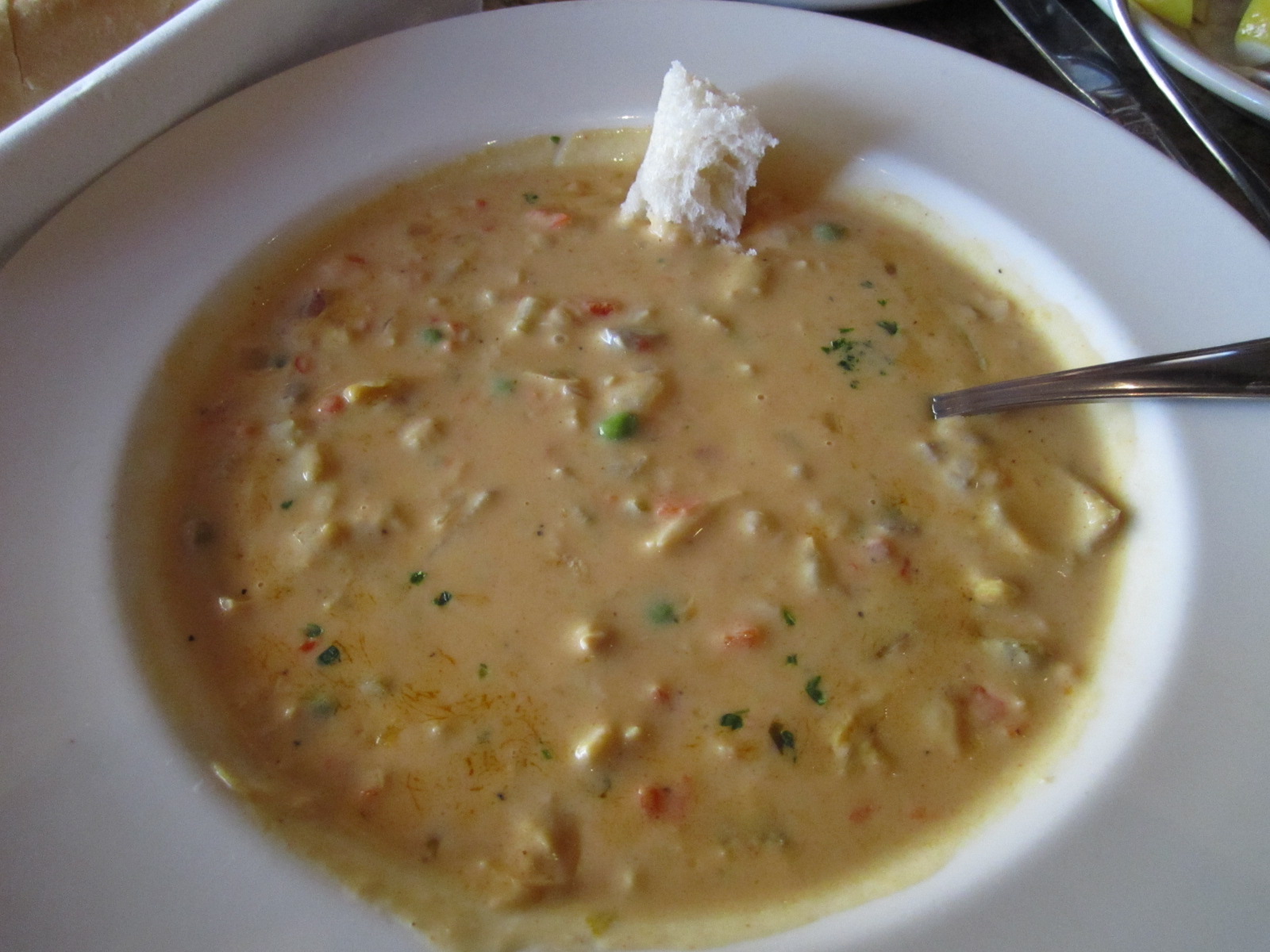 Cream of Chicken at Cheesecake Factory. — HUNGRY CAKES