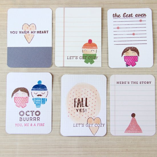 Hand stamped Project Life Cards Hand stamped Project Life Cards