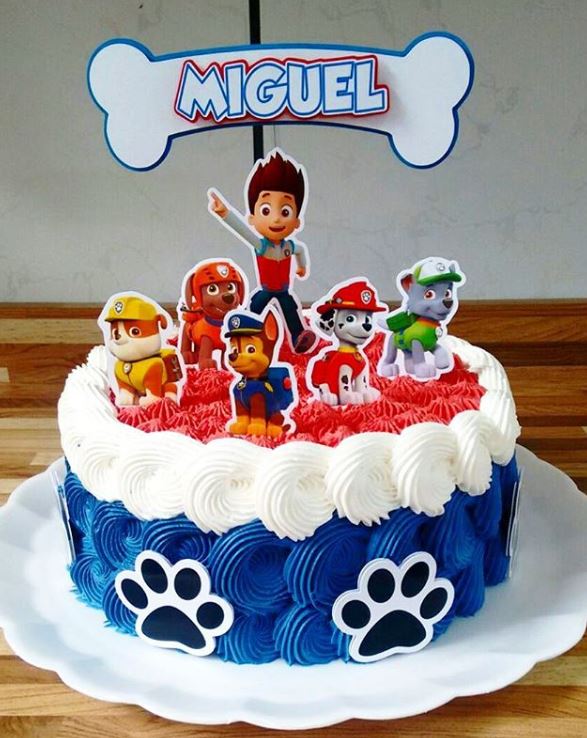 Paw Patrol: Free Printable Cake Toppers. - Oh My Fiesta! in english