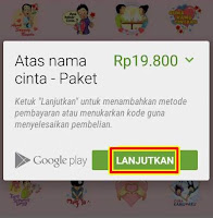 Notifikasi proses pembelian stiker bbm Notifikasi proses pembelian stiker bbm