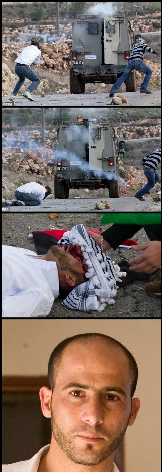 Adoi - Lelaki Palestin Mati Ditembak Gas Pemedih mata Oleh Rejim Zionis