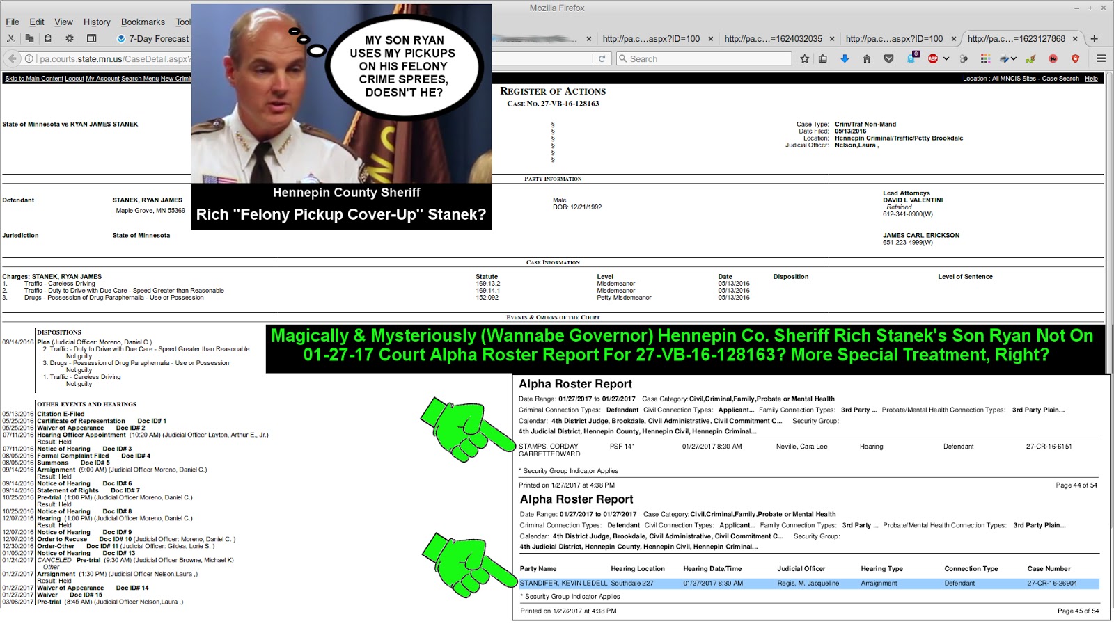 Lion News: Updates For Wannabe Governor Hennepin Co Sheriff Rich