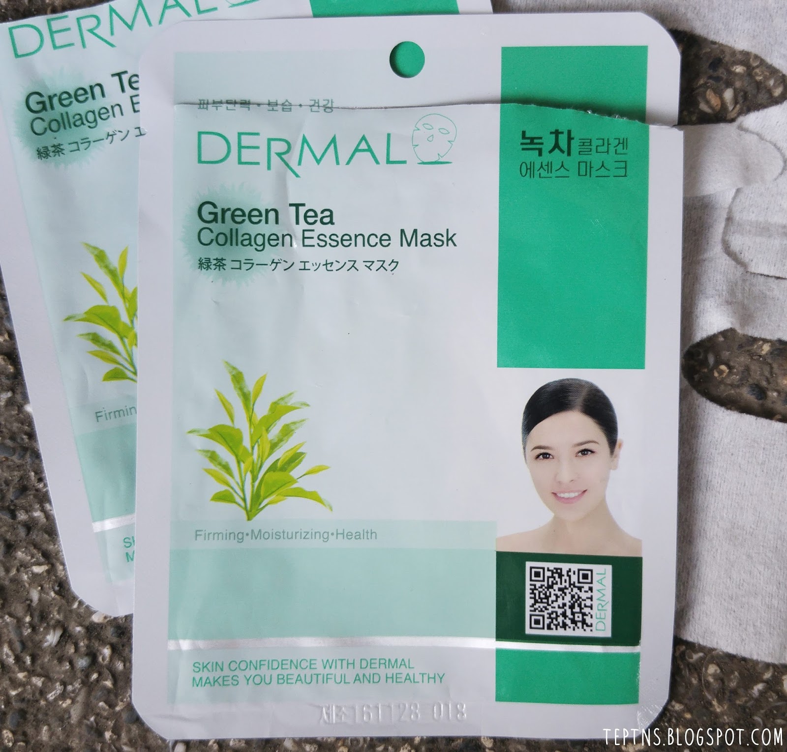 Dermal Green Tea Collagen Essence Mask Review Tep Tries New Stuff