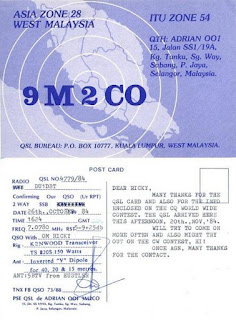 9m2co Vintage QSL Cards From Malaya