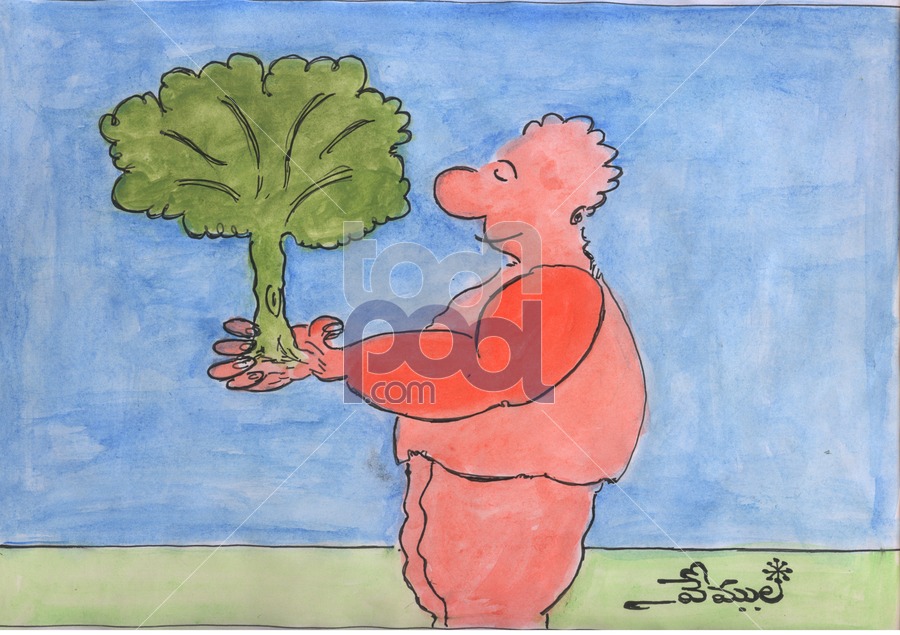 vemula cartoons: healthy person cartoon