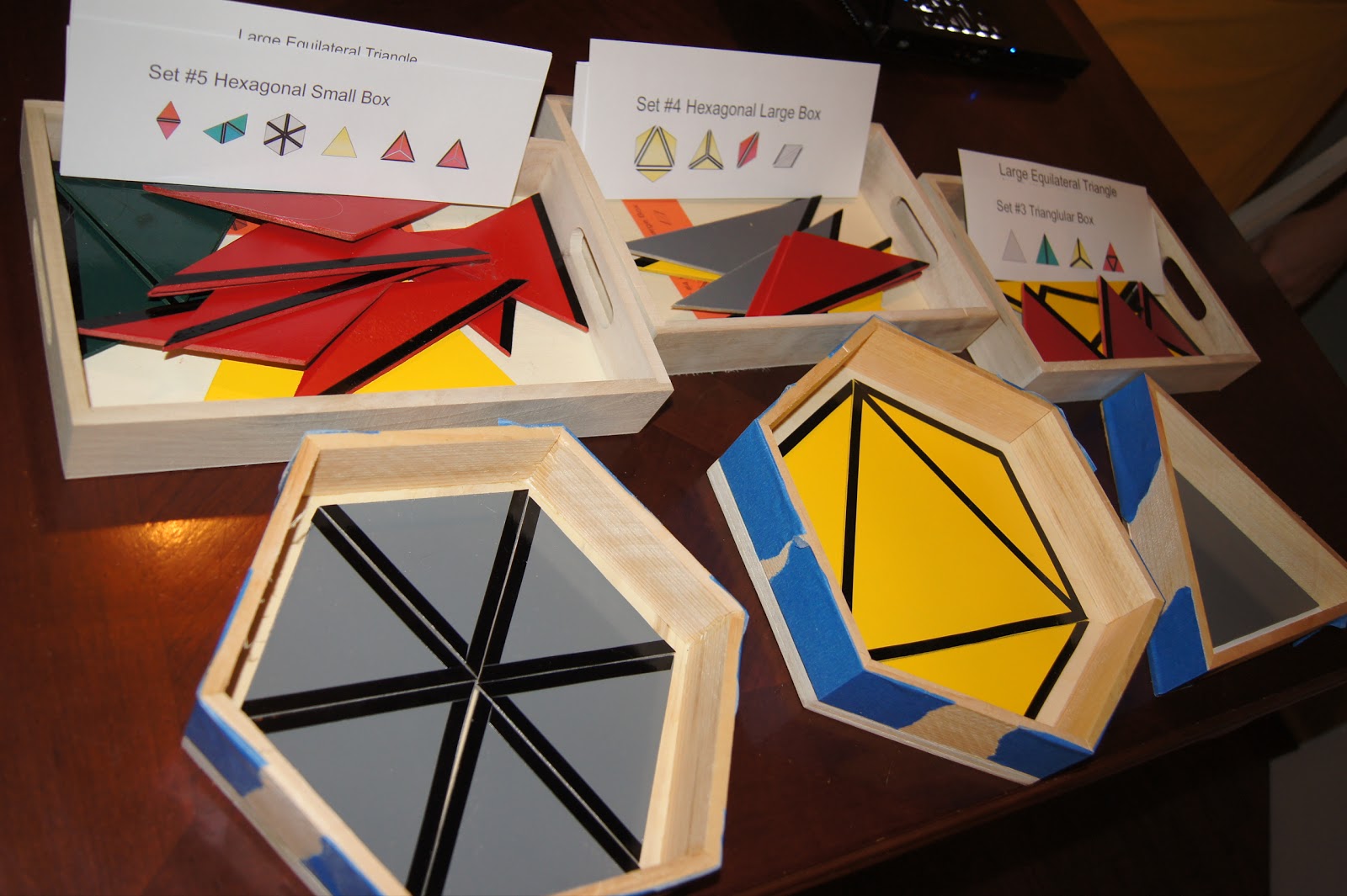 Make Your Own Montessori Constructive Triangles "Making Montessori Ours"