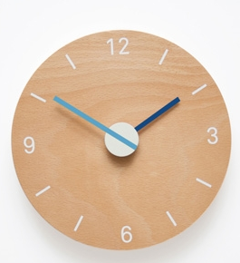 round wood wall clock