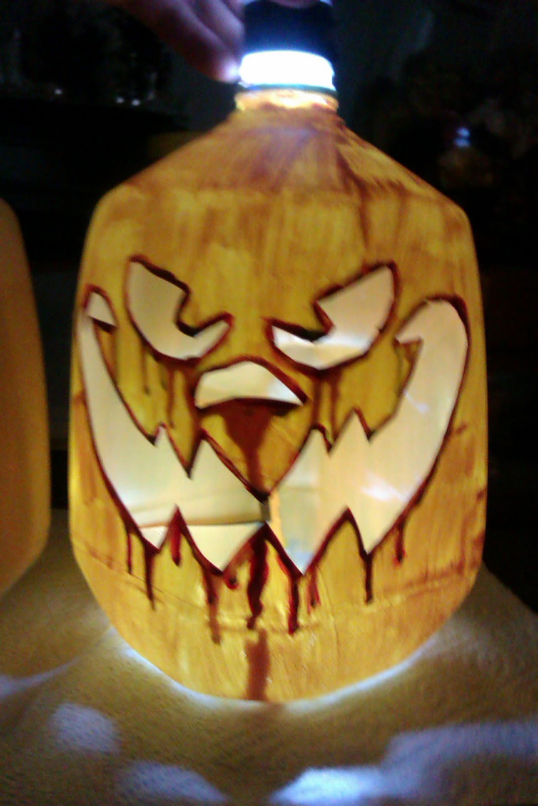 It's me Audrey Milk Jug JackoLantern Pumpkins