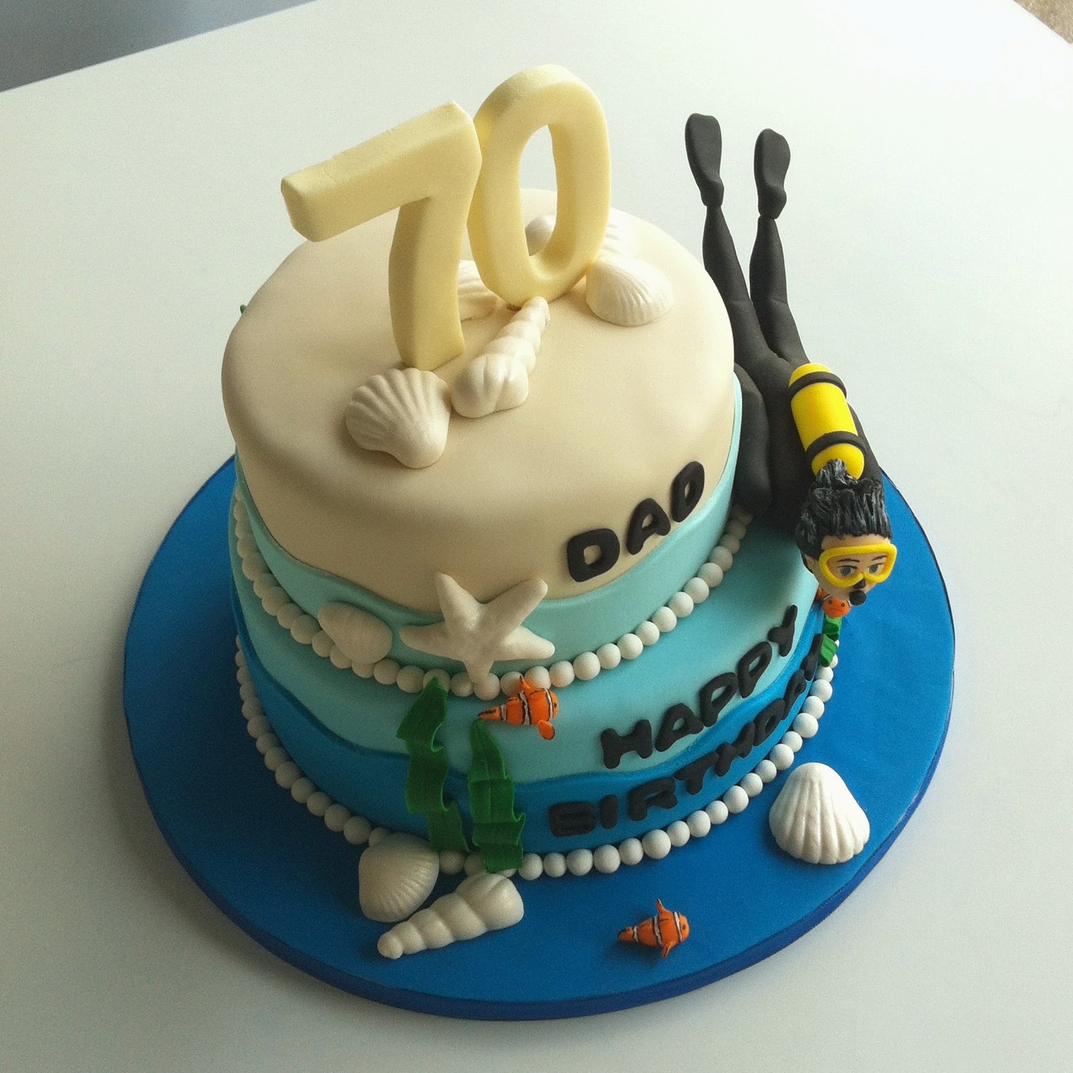 TeaRoom by Bel Jee Scuba Diving themed cake