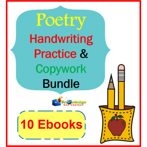 {Save 83%} Poetry Handwriting Practice & Copywork BUNDLE ...