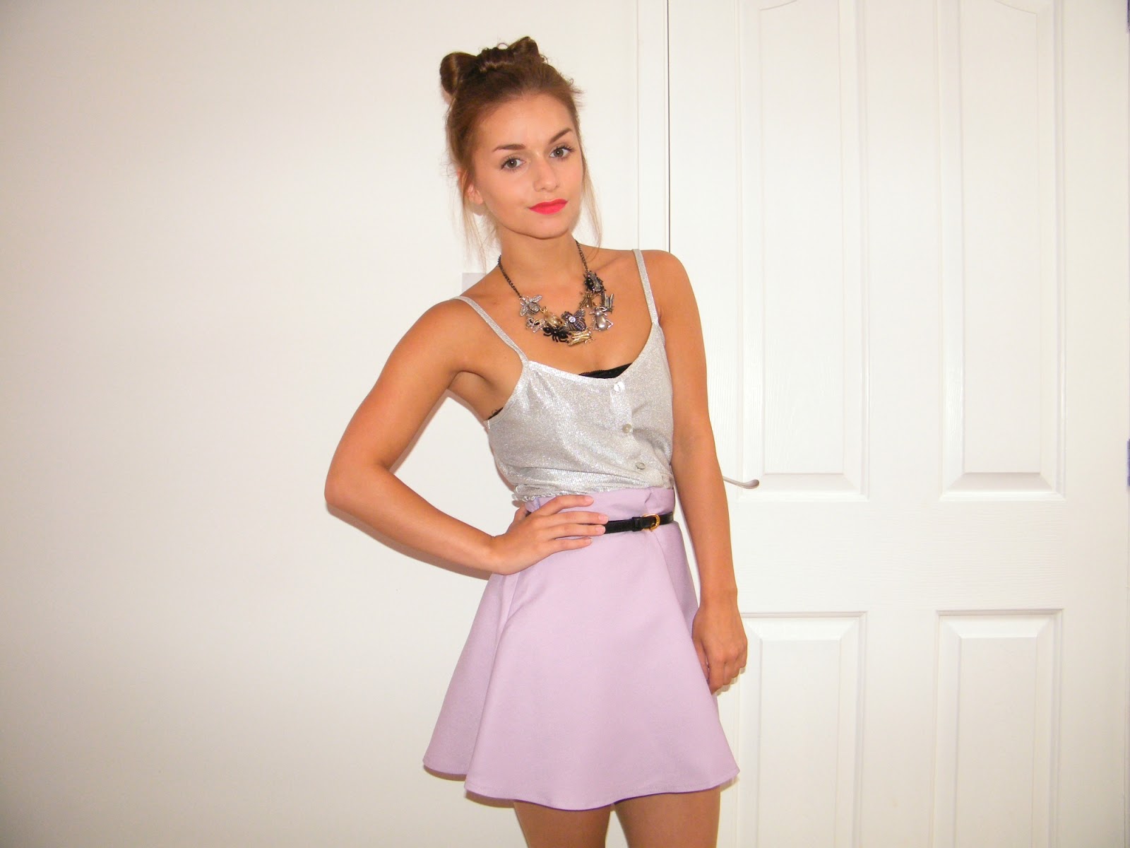 OOTD Purple OASAP Circle Skirt Thumbelina Lillie