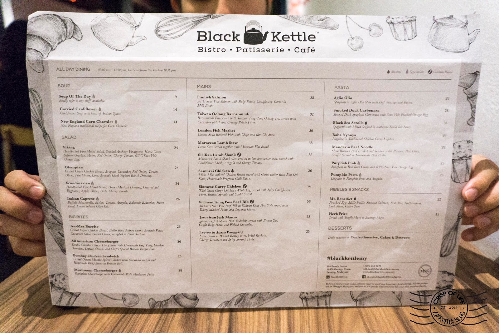 Black Kettle Cafe Beach Street, Penang