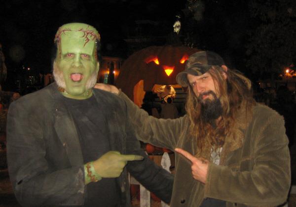 As the Frankentien Monster with Rob Zombie