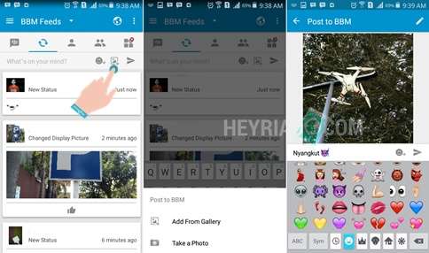 Cara Posting Foto ke BBM Android Cara Posting Foto ke BBM Android