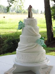 elegant cake cakes fondant lemon chocolate becky lace draping using