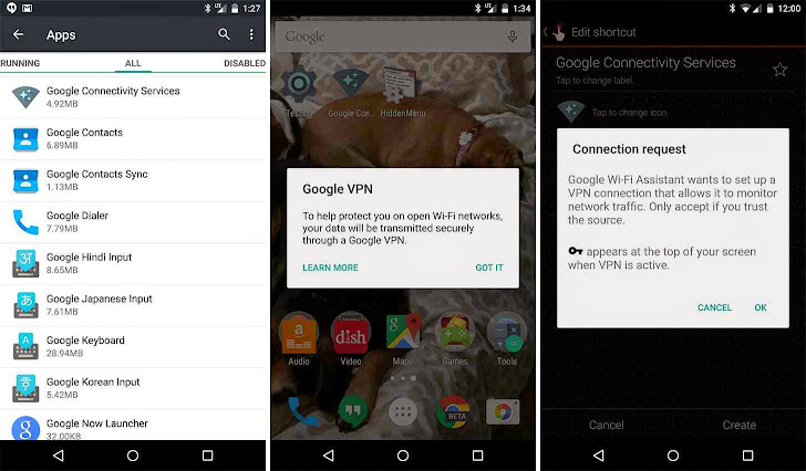 'Google VPN' in-built Hidden Service spotted in Android 5.1