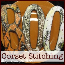 corset stitching for scrapbooking
