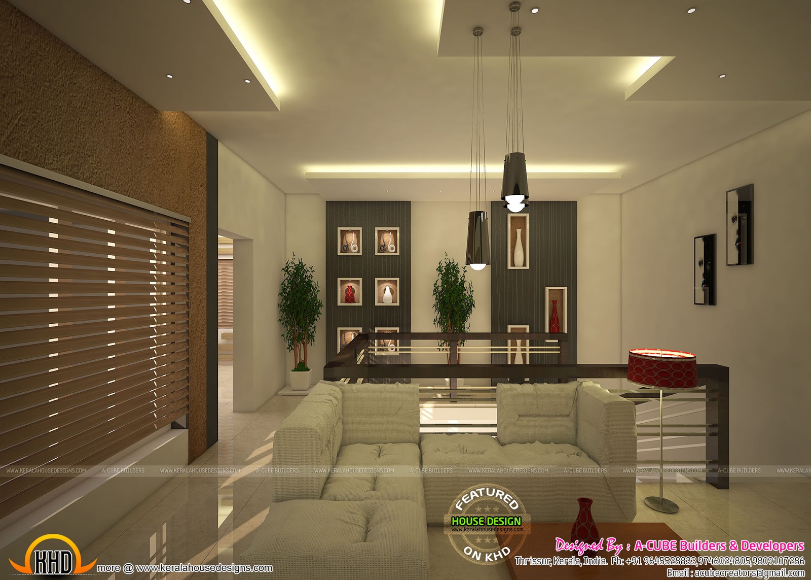 ₹34 lakhs budget contemporary house with interiors - Kerala Home Design
