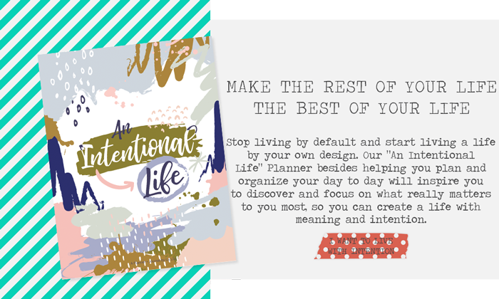 Freebie: "An Intentional Life" Printable Planner - La Lilú Free printable agenda journal, purposeful living, why, values, intention, wellbeing, mind, body, spirit, planning
