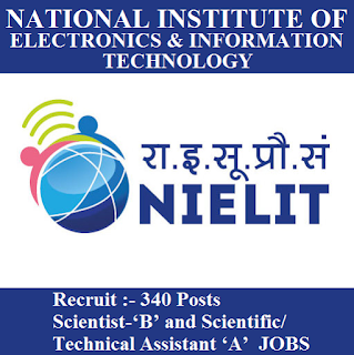 NIELIT Admit Card 2017 | 340 Posts | Scientist & Technical Assistant Jobs | Sarkari Naukri National Institute of Electronics and Information Technology, NIELIT, NIELIT Admit Card, Admit Card, nielit logo