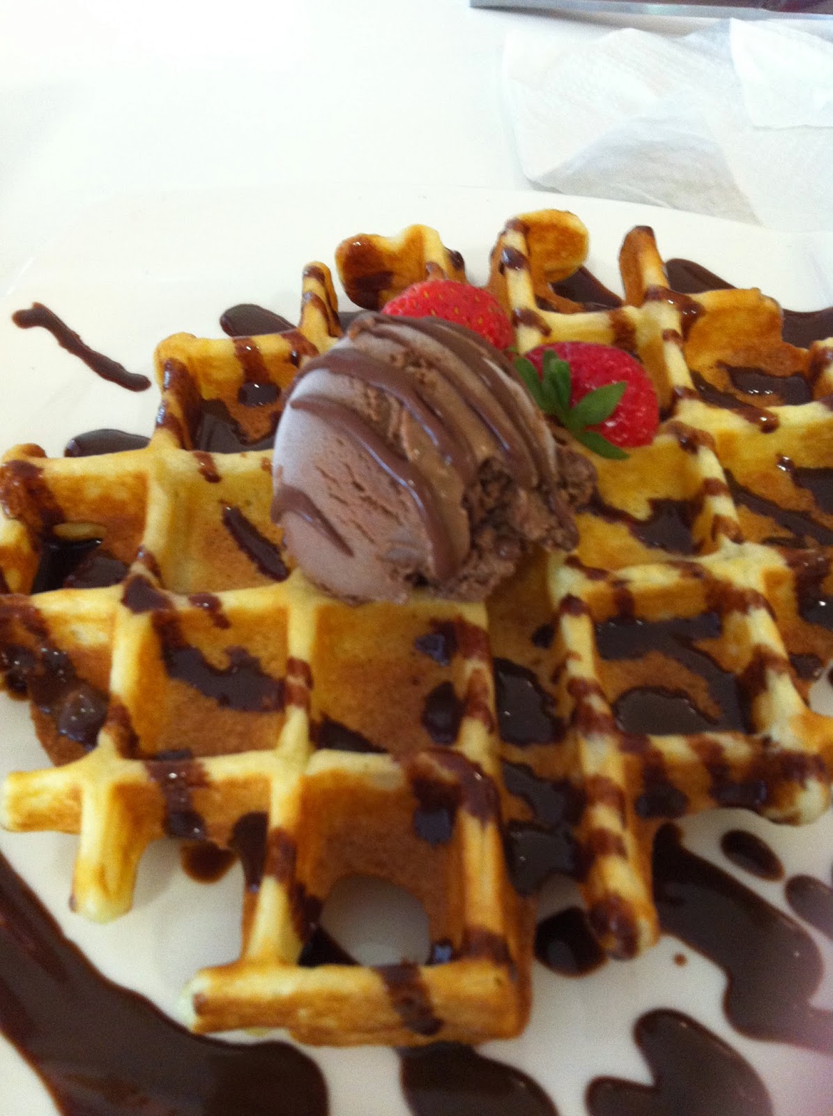 Chubby Mochi Best waffles from Hatter Street Cafe!