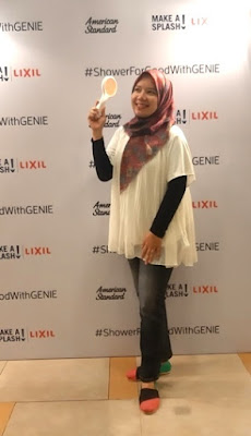 mandi bersih segar dan menyenangkan bersama genie hand shower dari american standard lixil water technology nurul sufitri mom lifestyle blogger health review